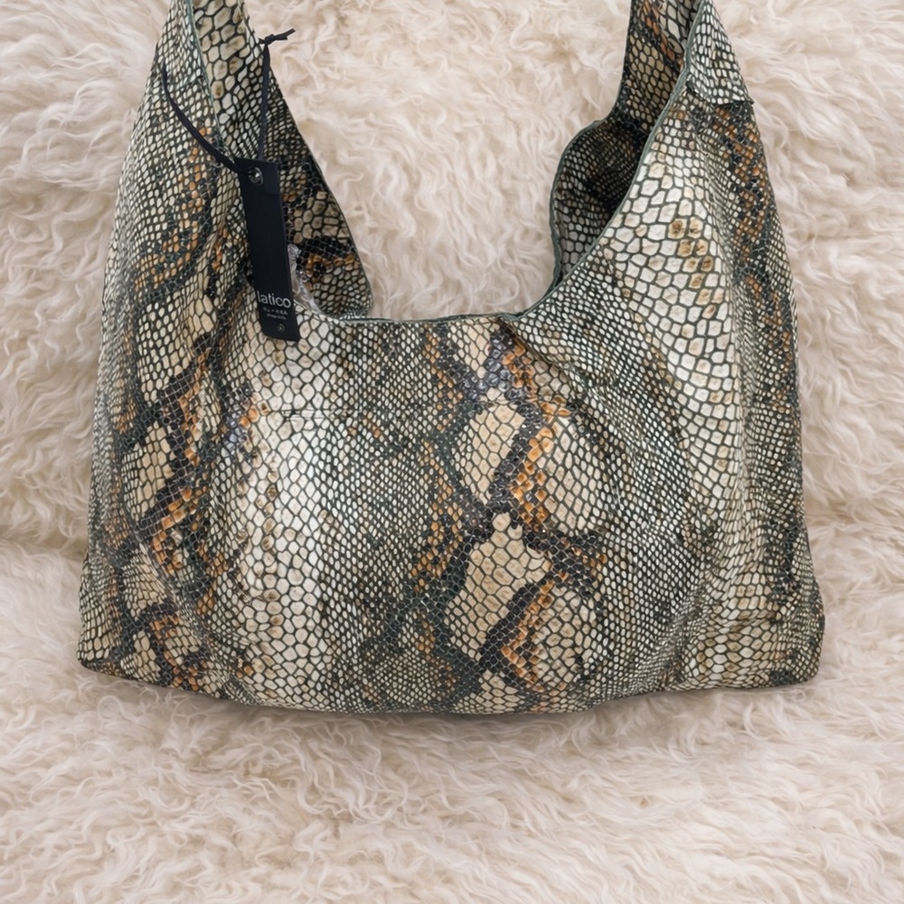 Latico Lindsey Snake Print Bag BNWT